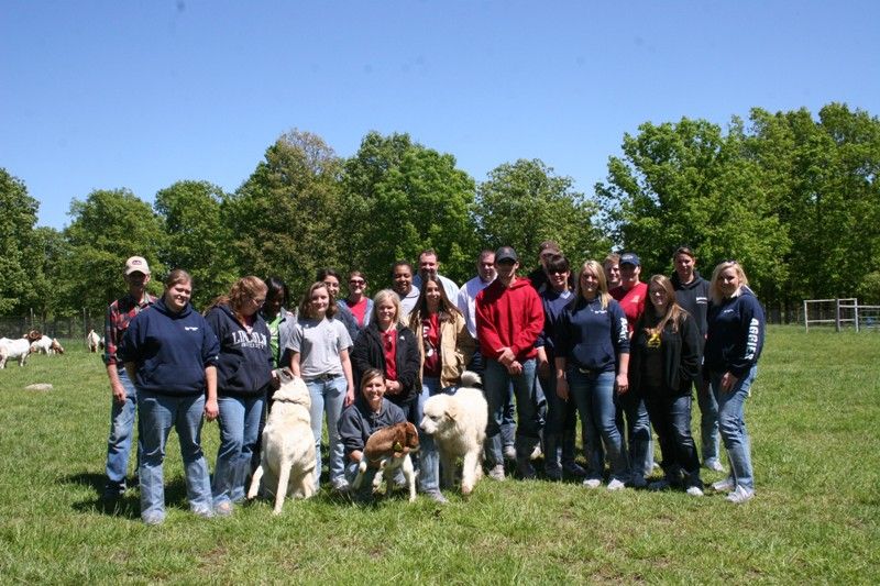 Lincoln University Small Ruminant Class Field Trip To Bear Creek Boers 16 April 2012